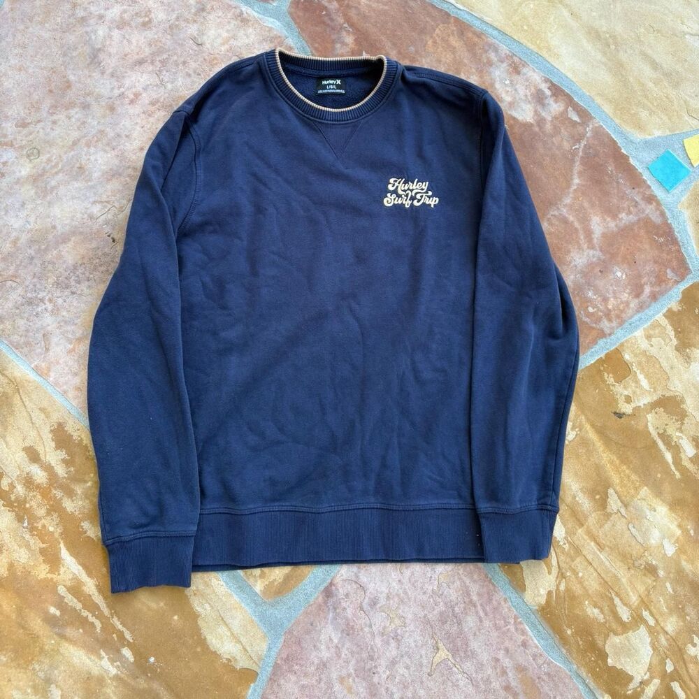 Hurley Men's Navy and Blue Sweatshirt